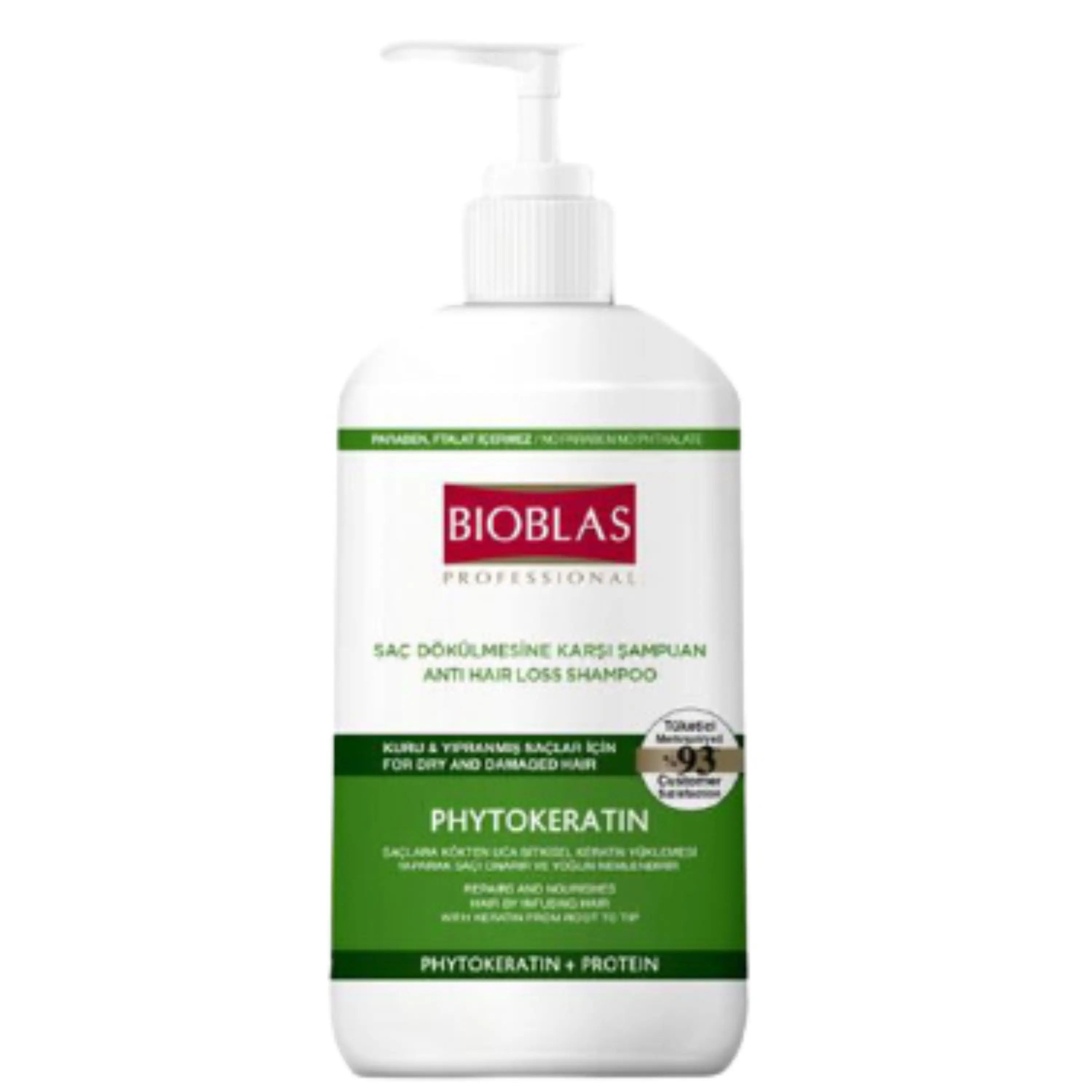 شامپو ضد ریزش مو بیوبلاس مدل PHYTOKERATIN حجم 1000 میلی لیتر