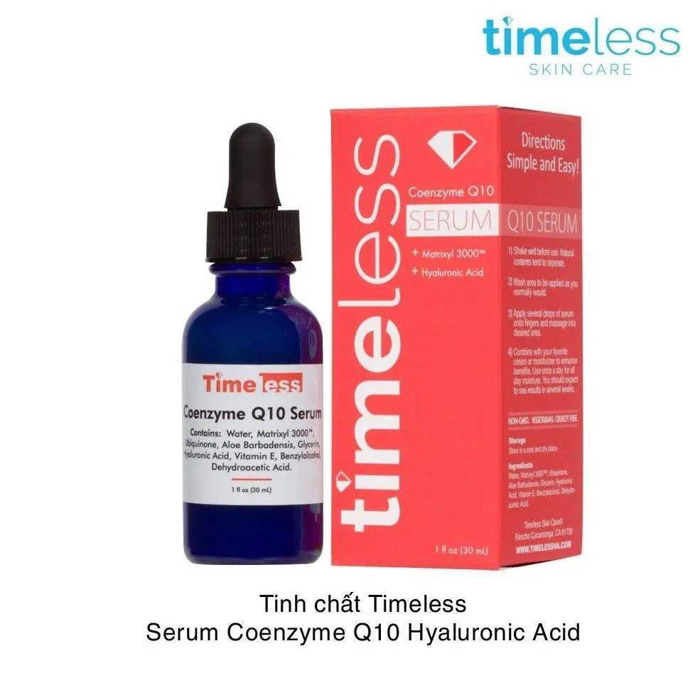 سرم بوتاکس قوی و هیالورونیک اسید تایملس قرمز Timeless Coenzyme Q10