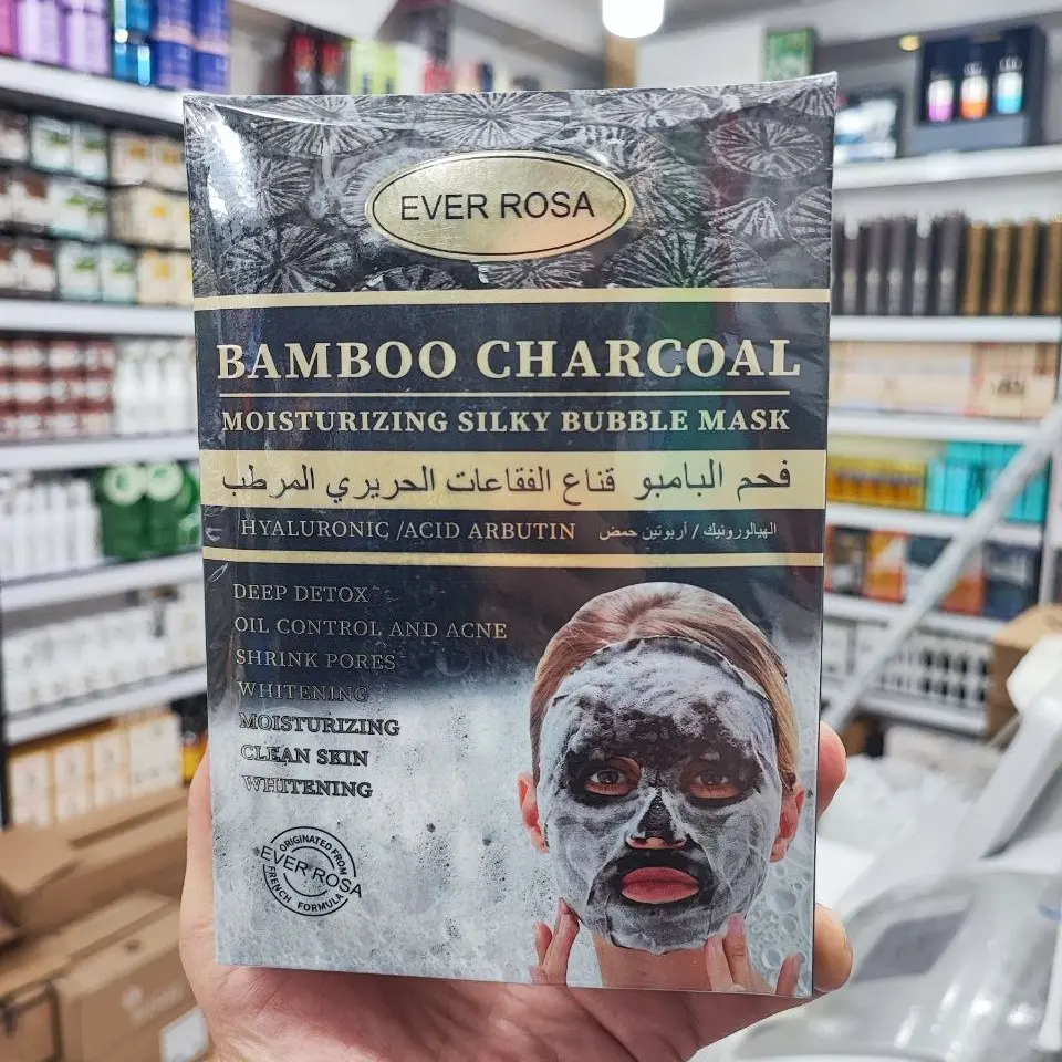 ماسک ورقه ای حبابی بامبو EVER ROSA (پک 10 عددی)