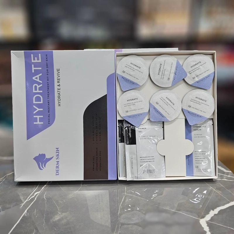 کیت پلاژن آبرسان و جوانساز مدل Hydrate Revive برند درم اسکین